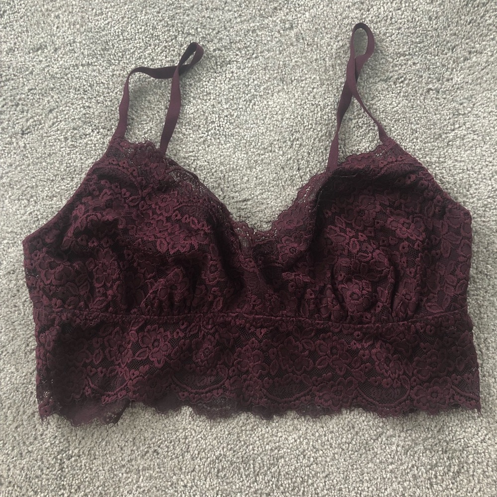 Aerie Bralette (Maroon & Blue)
